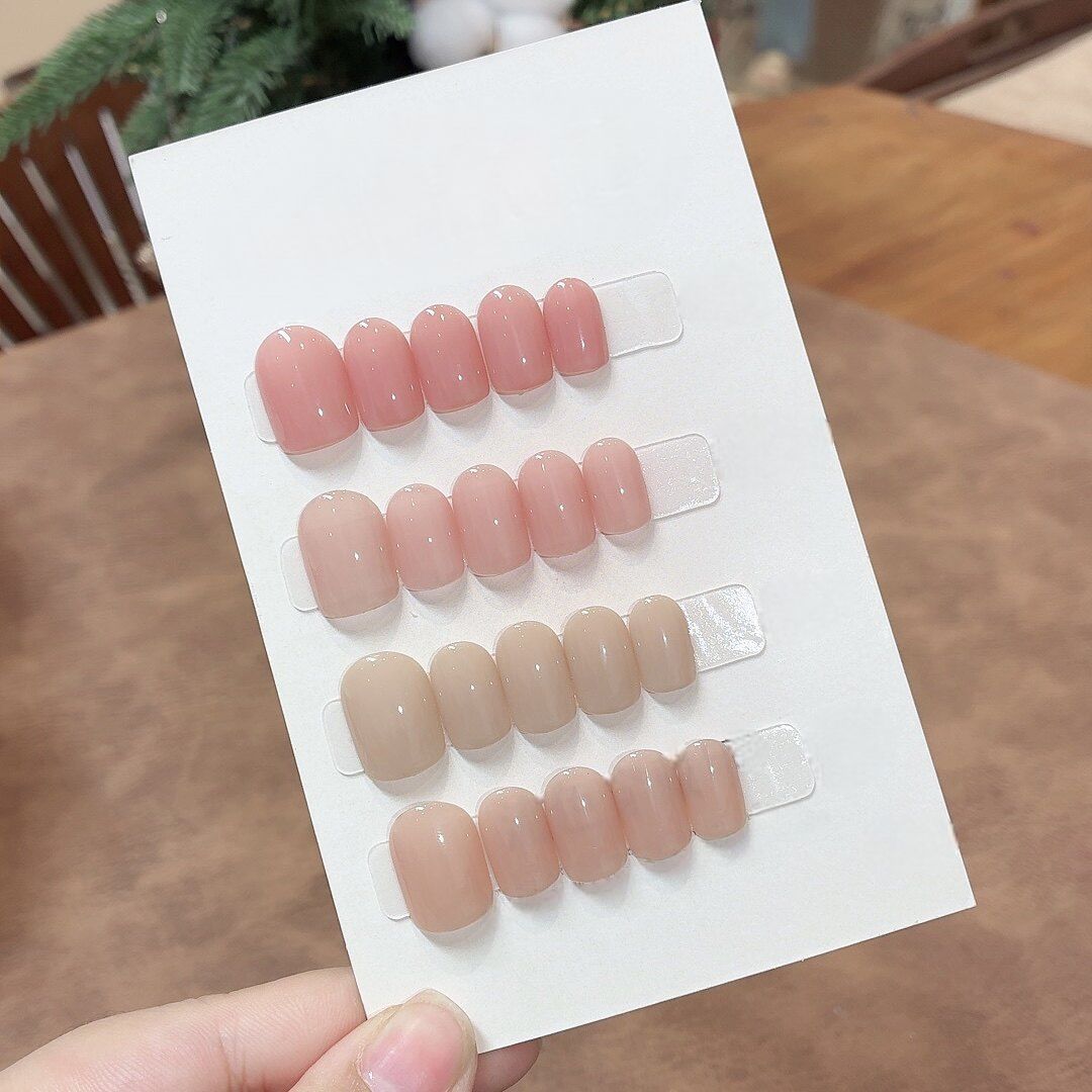 Nude Jelly Everyday - Handcrafted Translucent Glossy Nude Press-On Nails