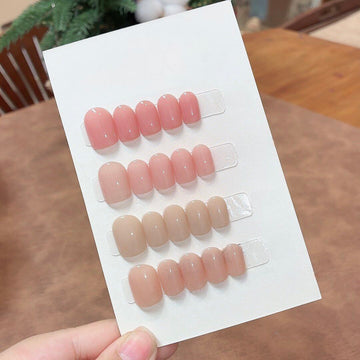 Nude Jelly Everyday - Handcrafted Translucent Glossy Nude Press-On Nails