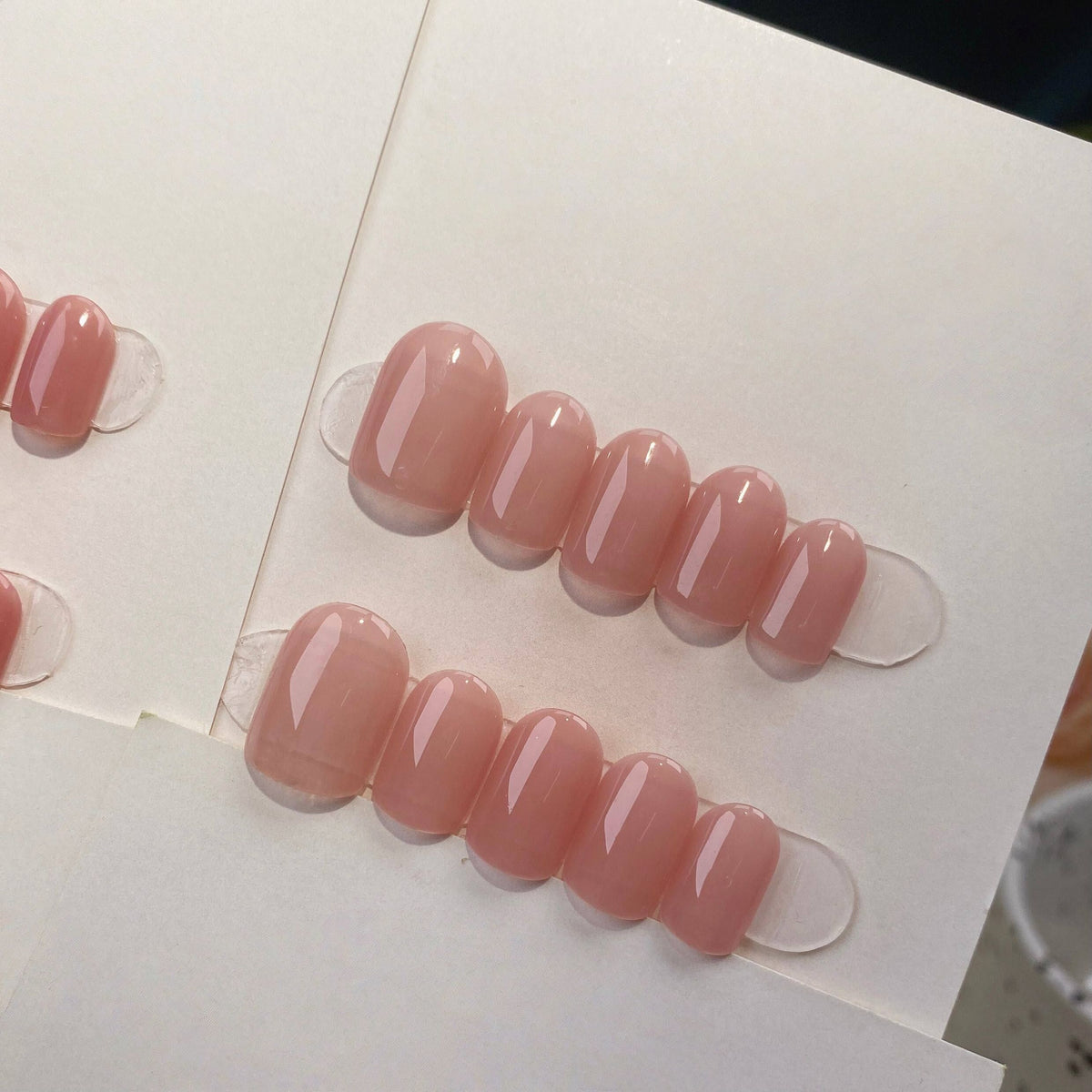 Nude Jelly Everyday - Handcrafted Translucent Glossy Nude Press-On Nails