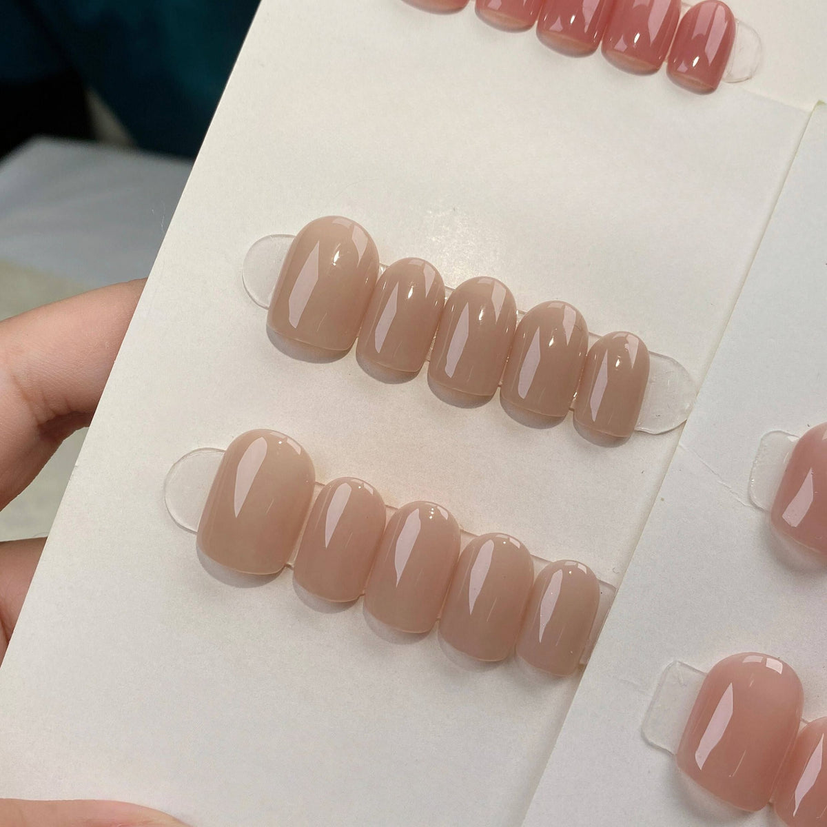 Nude Jelly Everyday - Handcrafted Translucent Glossy Nude Press-On Nails