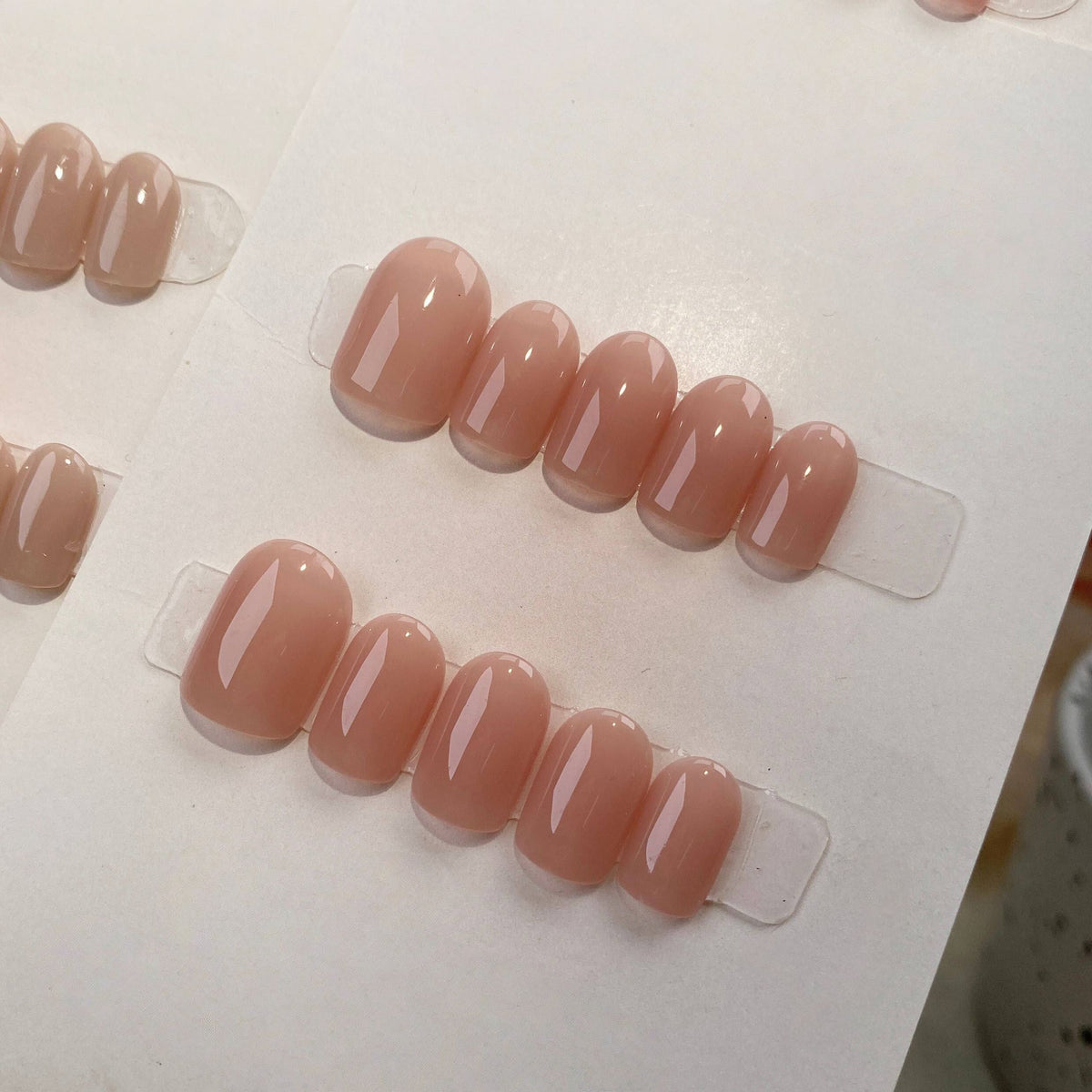 Nude Jelly Everyday - Handcrafted Translucent Glossy Nude Press-On Nails